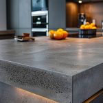 Plan de travail beton cire