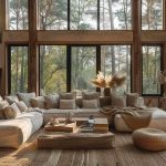 Salon cocooning naturel